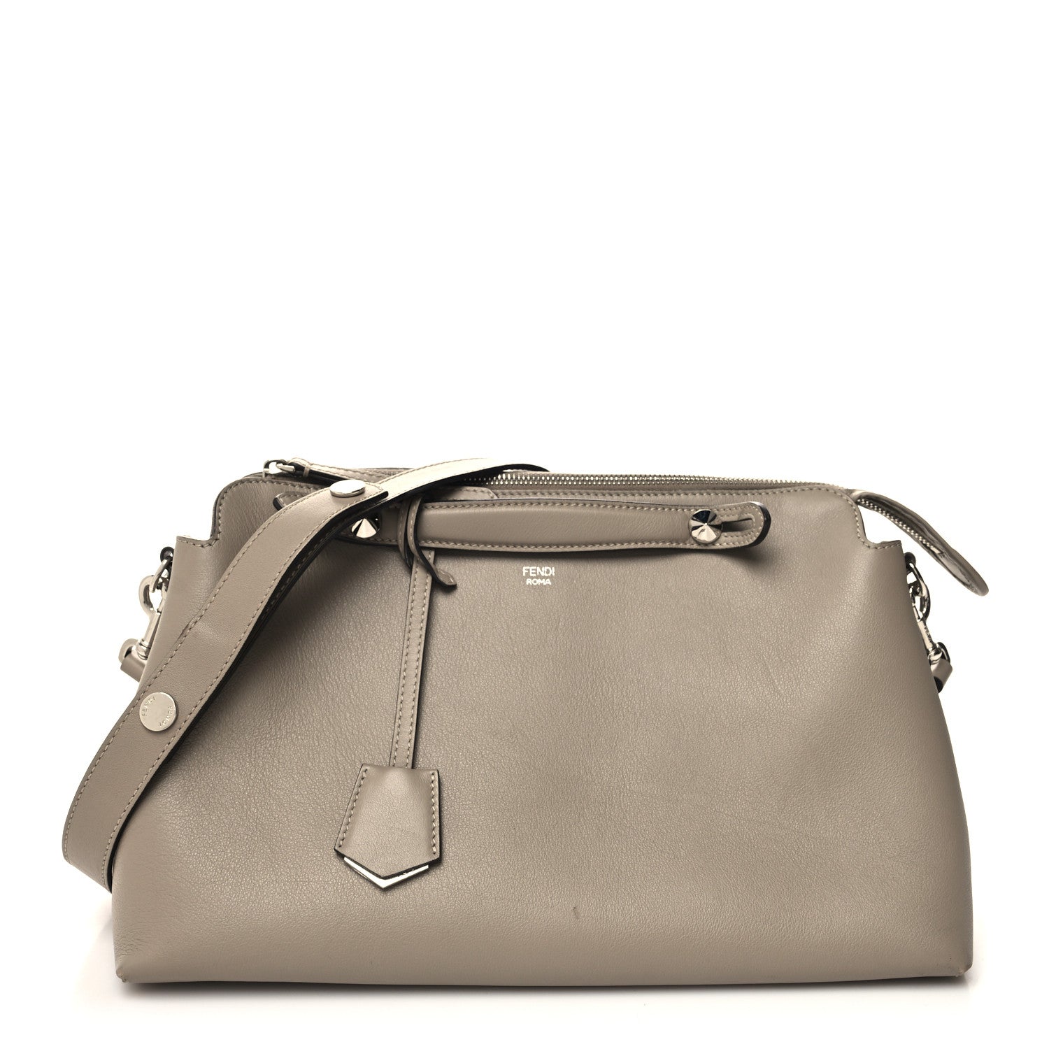 Fendi Vitello Dolce Large By The Way Boston Bag Tortora 1 of 17