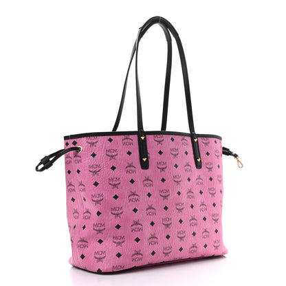MCM Visetos Medium Reversible Liz Shopper Tote Pink 4 of 16