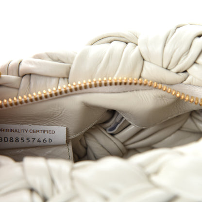 Bottega Veneta Paper Calfskin Intrecciato Banana Hobo Plaster 9 of 10