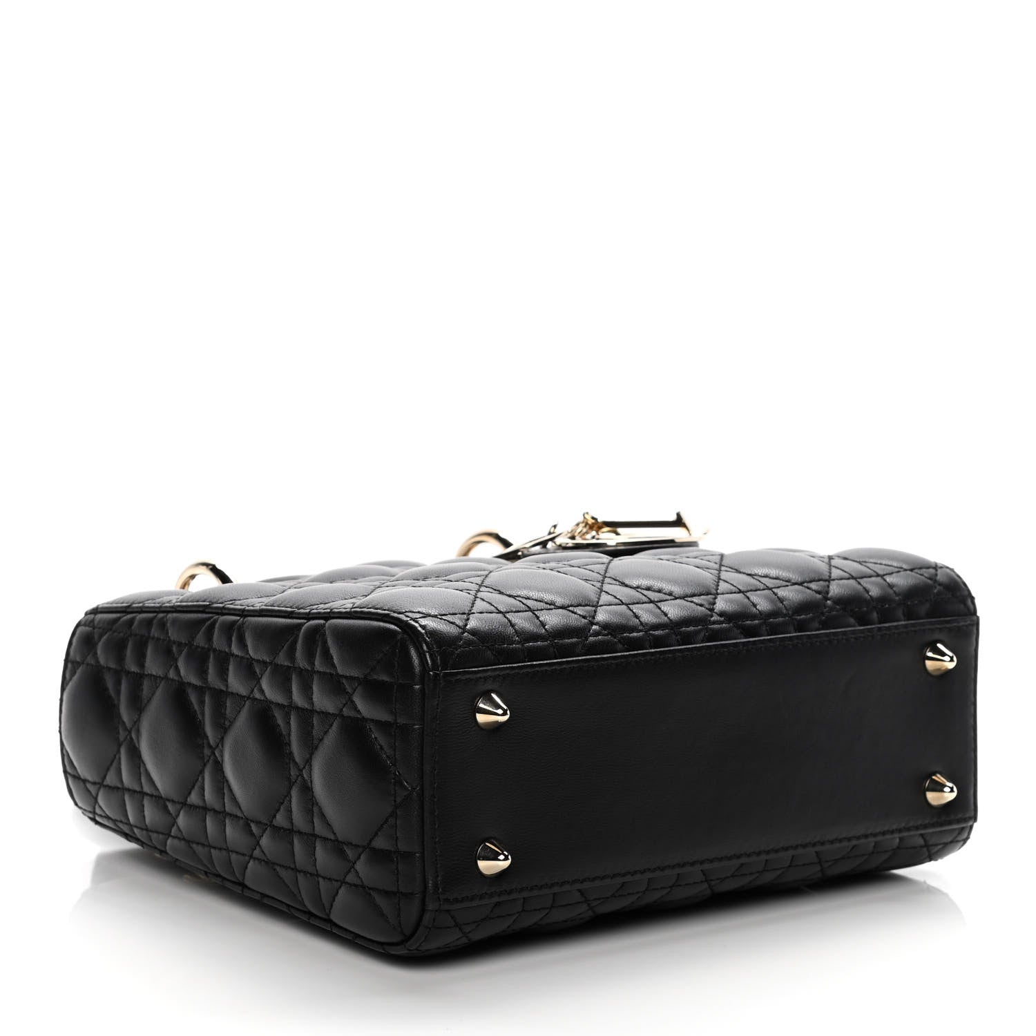 Christian Dior Lambskin Cannage Small Lucky Badges My Lady Dior Black 4 of 10