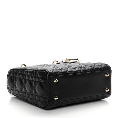 Christian Dior Lambskin Cannage Small Lucky Badges My Lady Dior Black 4 of 10