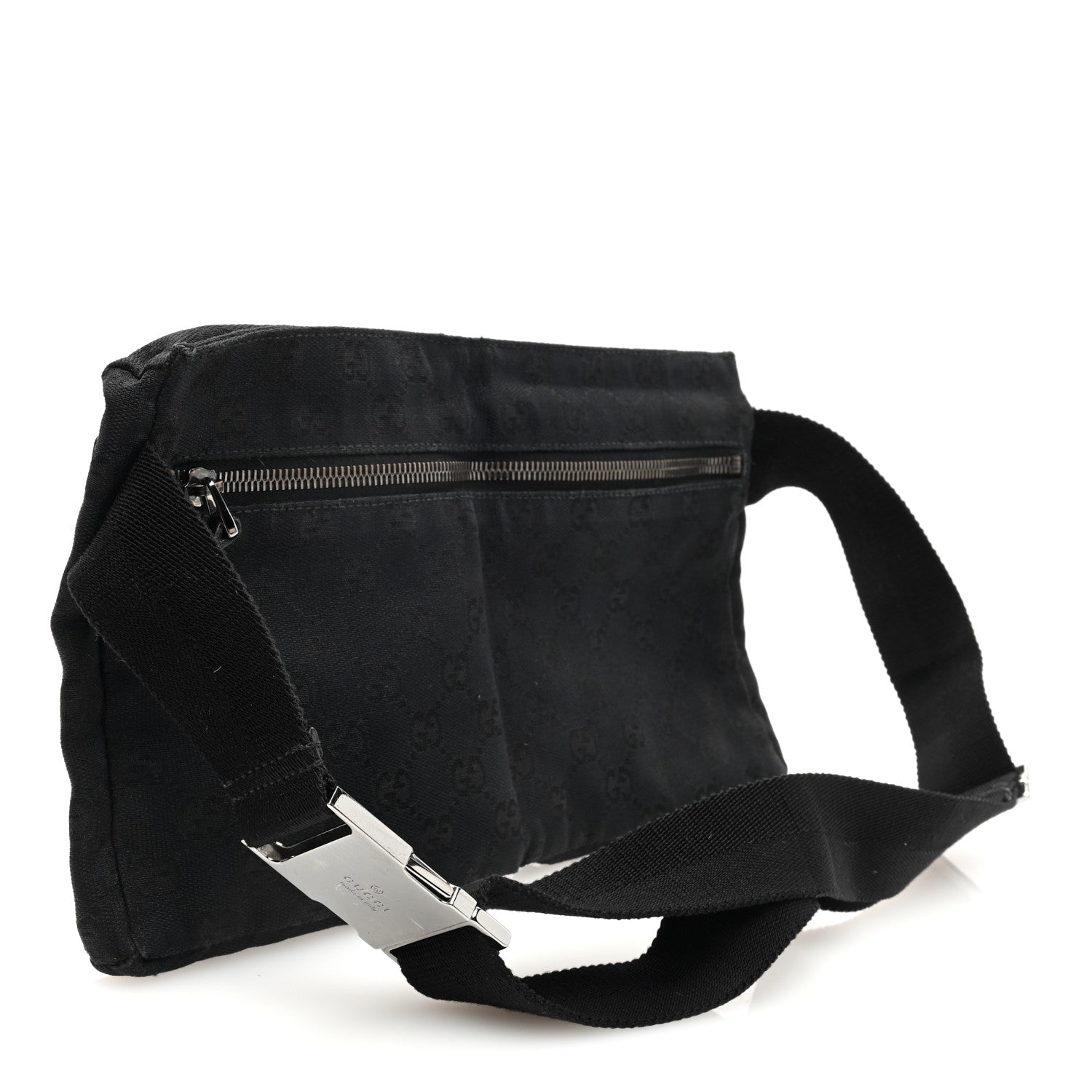 Gucci GG Monogram Double Pocket Belt Bag Black 3 of 10