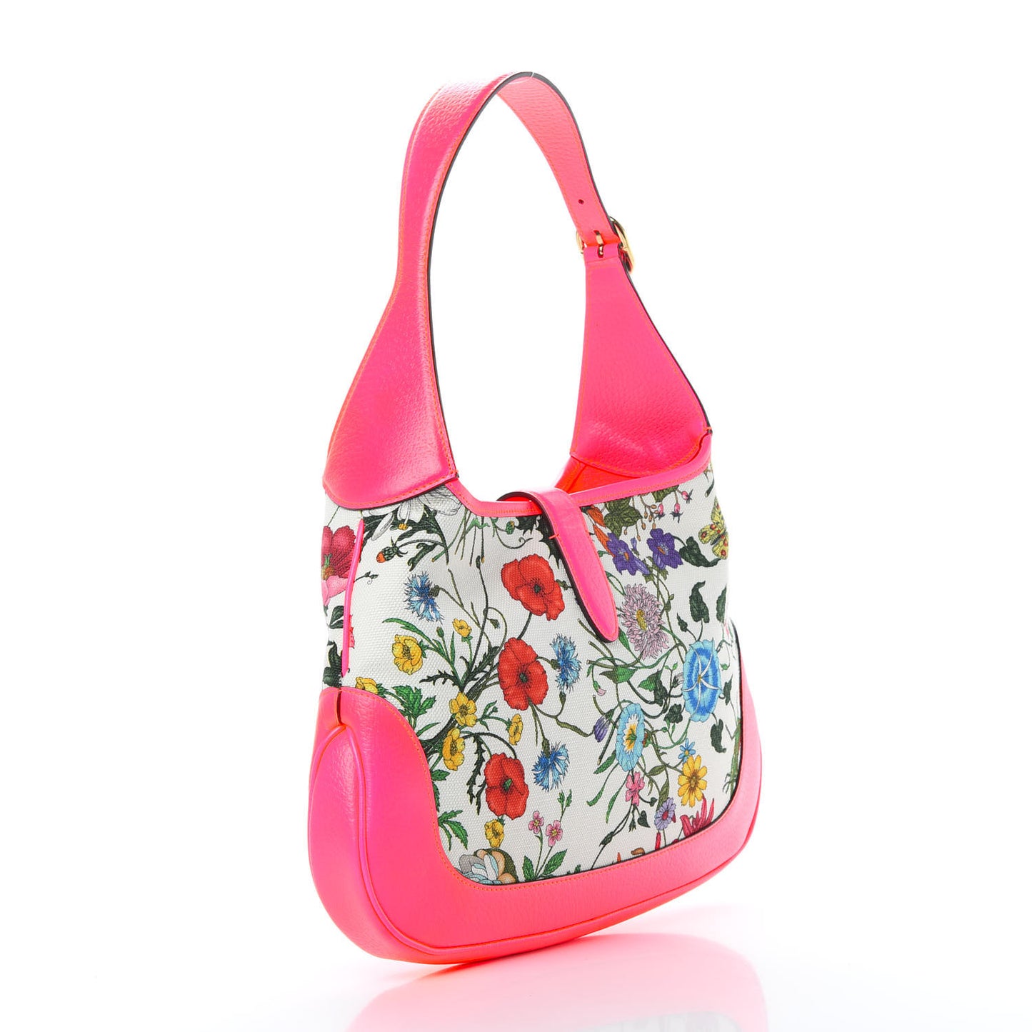 Canvas Flora Medium Jackie Hobo Fuchsia