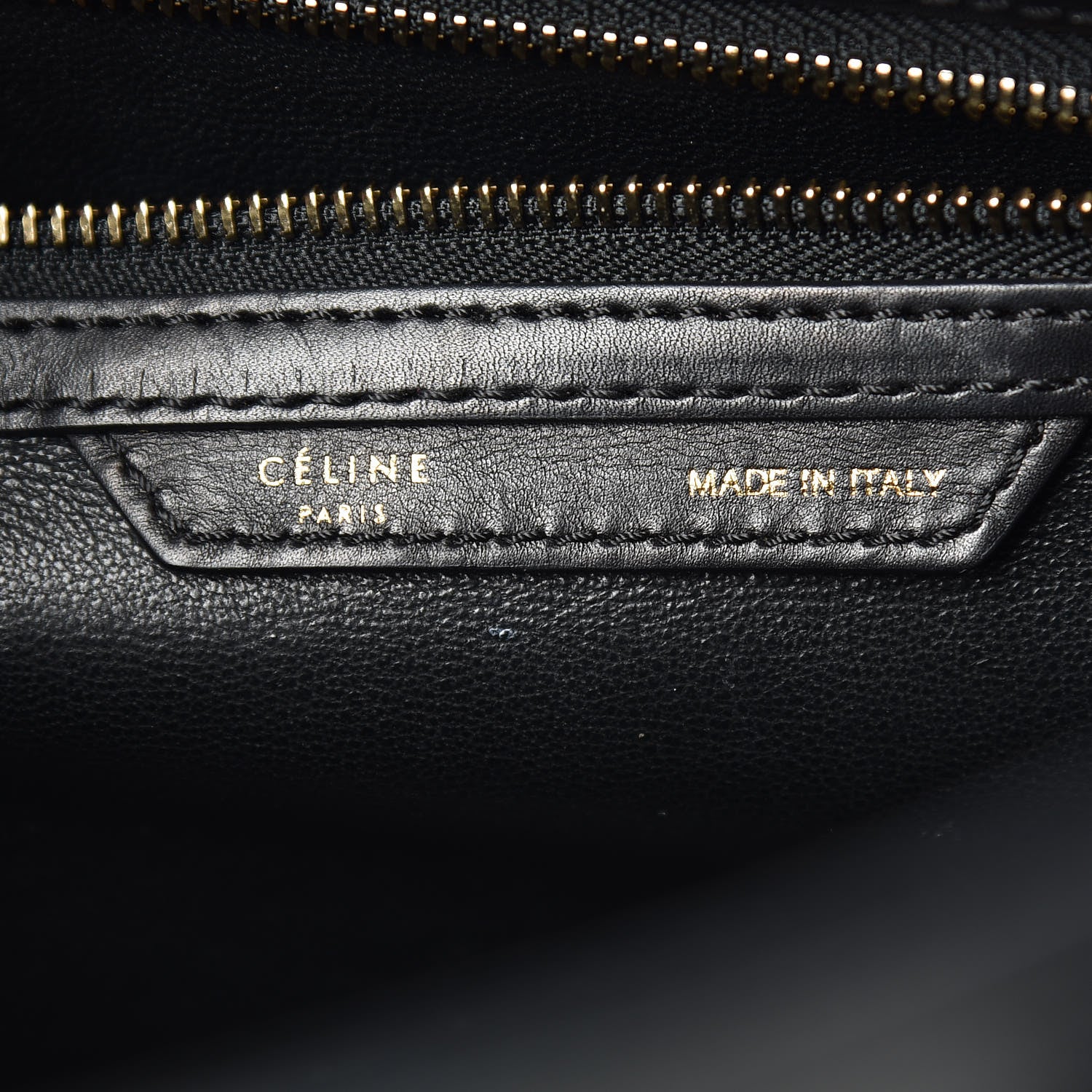 Celine Smooth Calfskin Shrunken Lambskin Mini Bi-Color Luggage Black White 6 of 14
