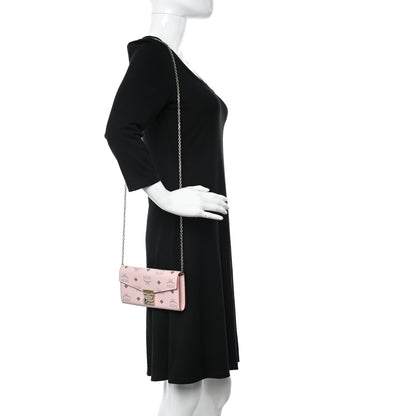 MCM Visetos Large Patricia Wallet On Chain Soft Pink 3 of 11