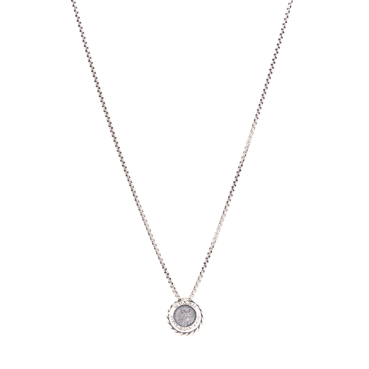 David Yurman Sterling Silver 18K Yellow Gold 8mm Petite Chatelaine Pendant Necklace 3 of 5