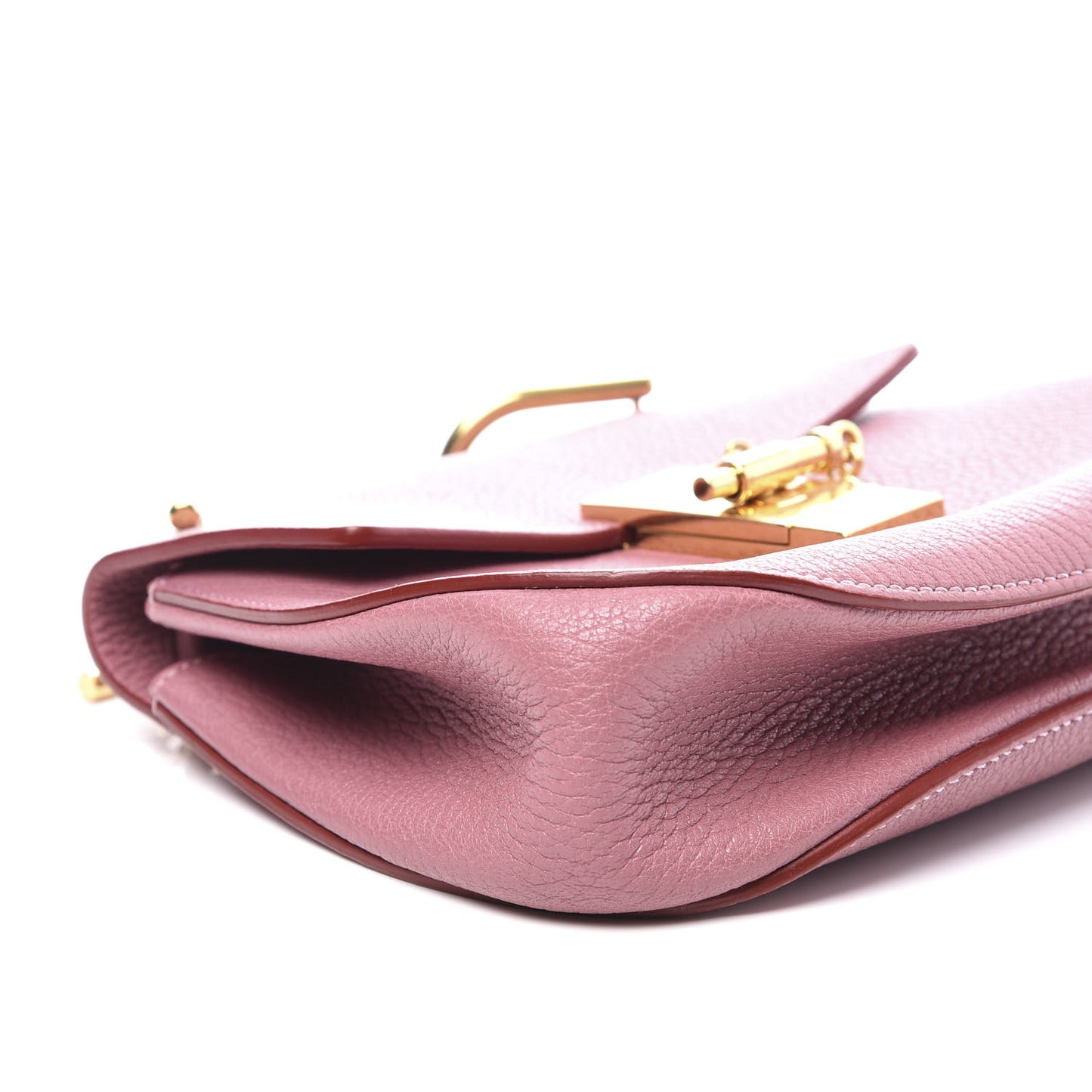 Grained Lambskin Mini Drew Shoulder Bag Washed Pink
