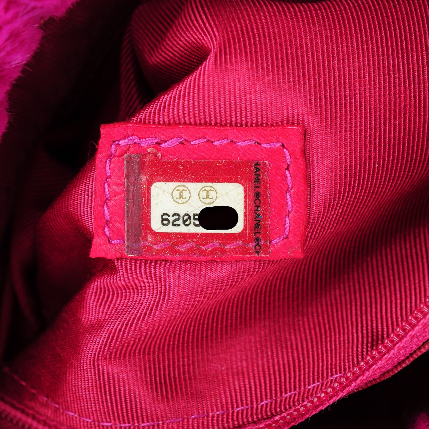 Rabbit Fur Shoulder Bag Fuchsia