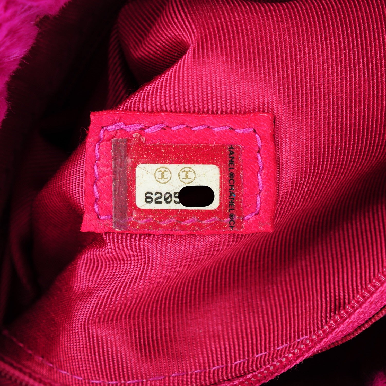 Chanel Rabbit Fur Shoulder Bag Fuchsia 7 of 7