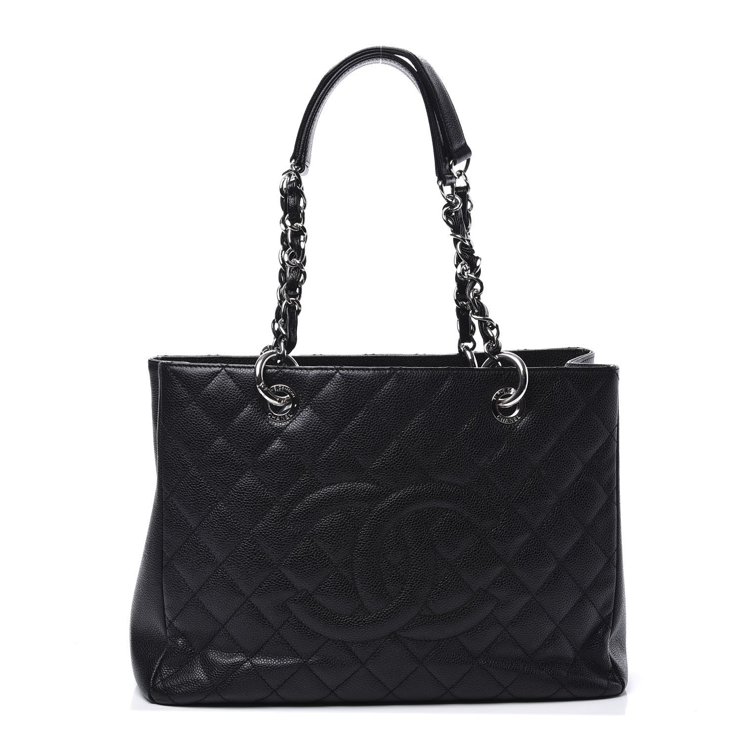 Chanel Caviar Quilted Grand Shopping Tote GST Black 1 of 10
