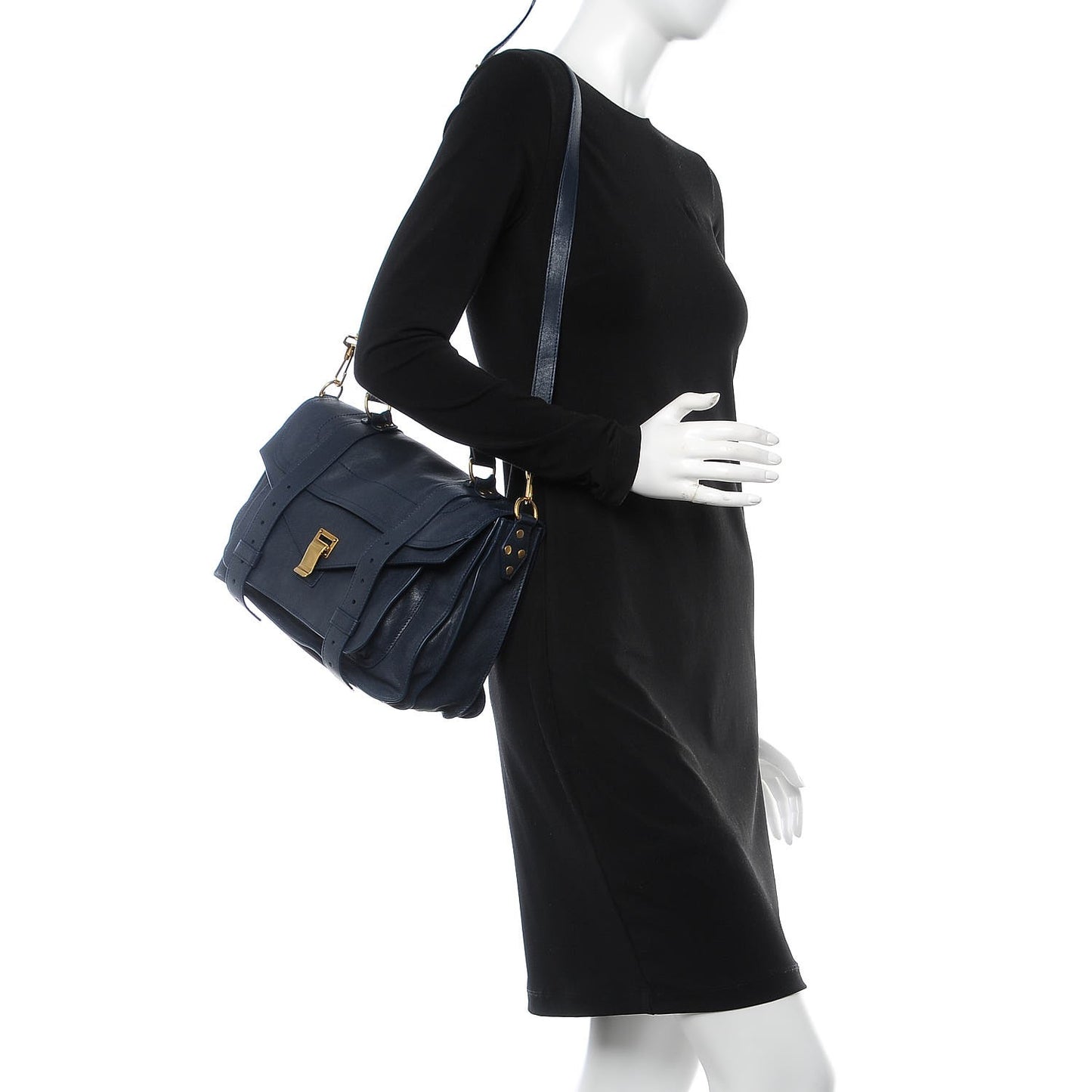 Lambskin Medium PS1 Satchel Indigo