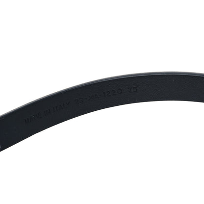 Christian Dior Calfskin Enamel CD Belt 75 30 Black 4 of 5