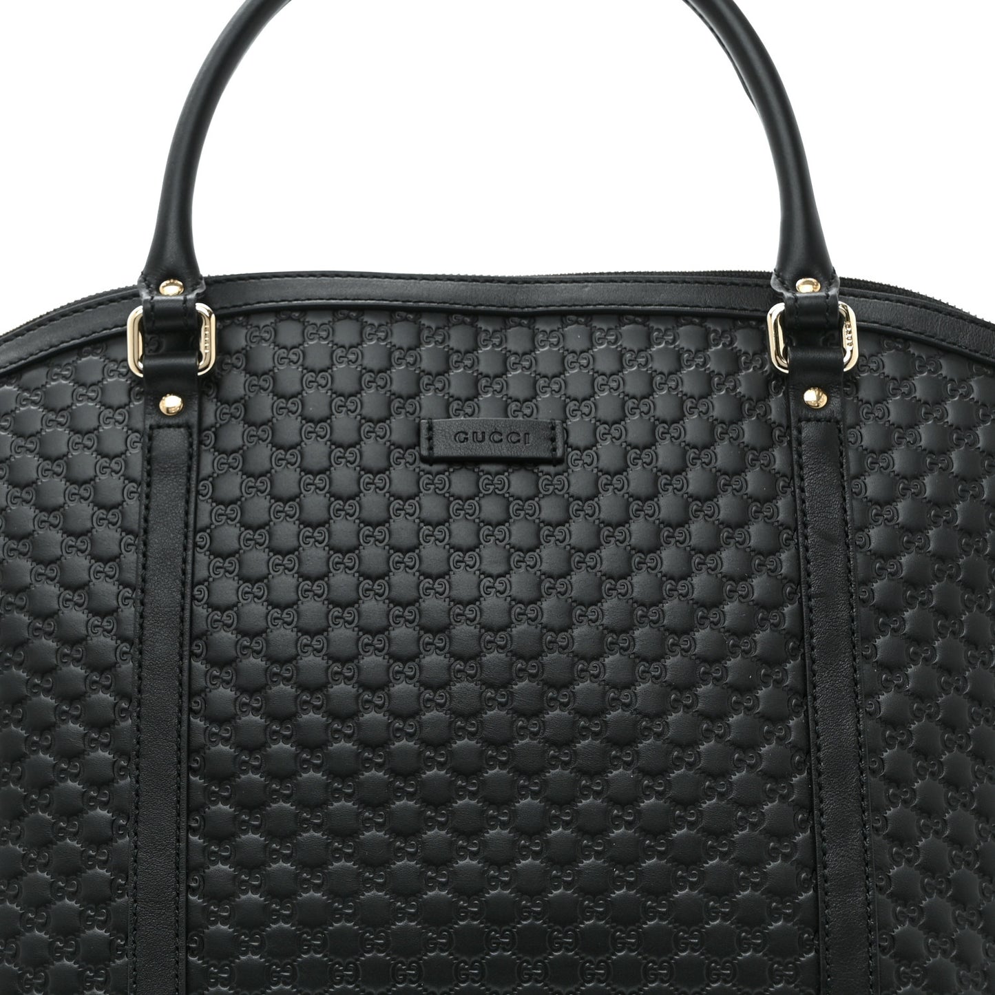 Soft Microguccissima Dome Satchel Black