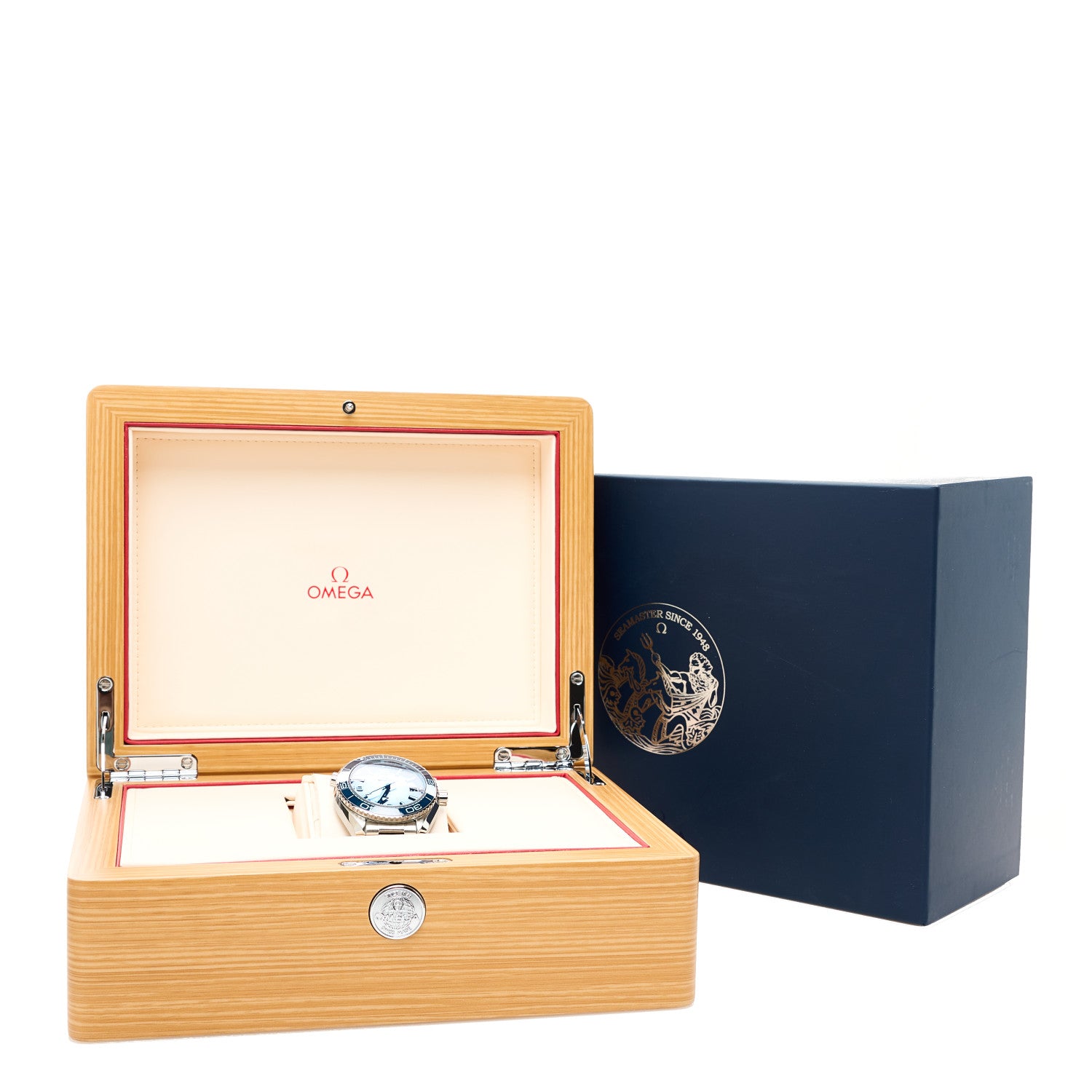Omega Stainless Steel 39.5mm Seamaster Planet Ocean Chronograph Automatic Watch Blue 215.30.40.20.03.002 5 of 5
