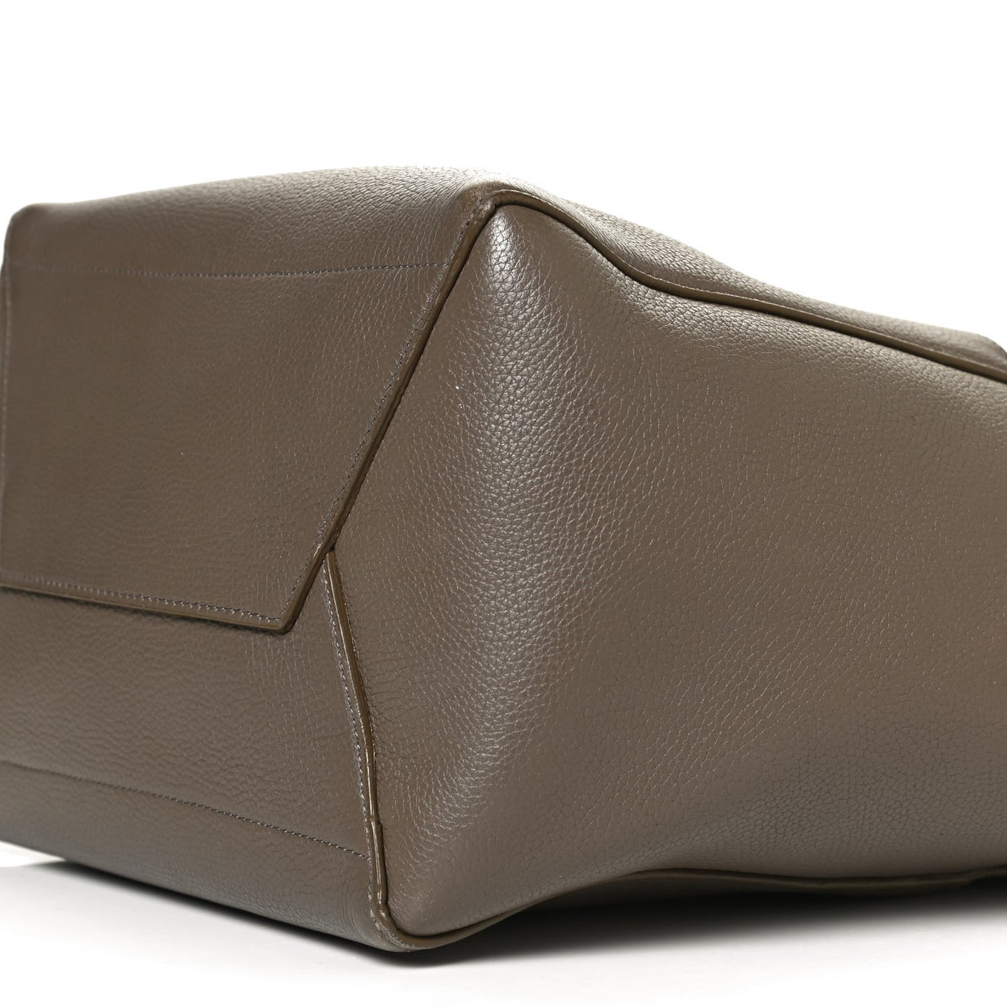 Soft Grained Calfskin Sangle Bucket Bag Taupe