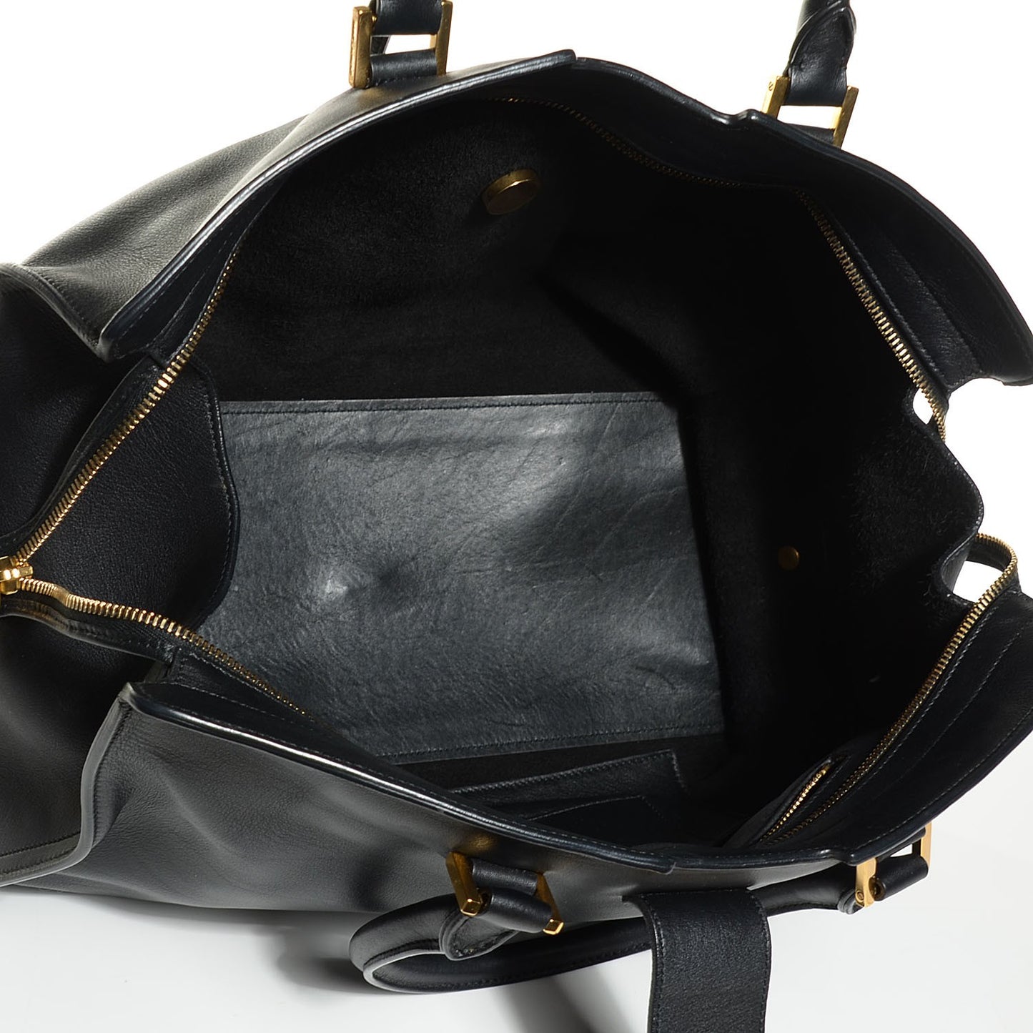Calfskin Medium Classic Y Cabas Black