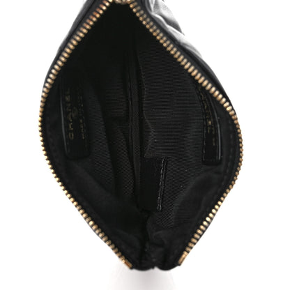 Chanel Lambskin Quilted Small No. 5 Cosmetic Case Black 5 of 11