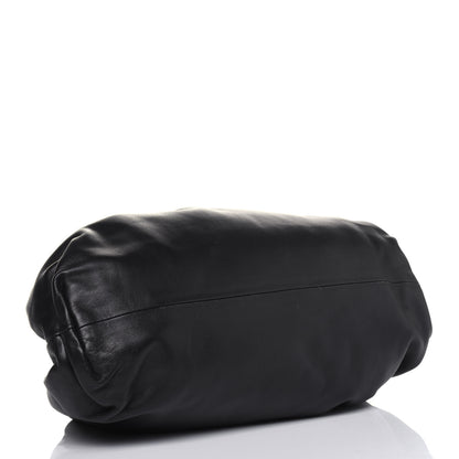 Bottega Veneta Smooth Butter Calf The Pouch Oversized Clutch Black 4 of 11