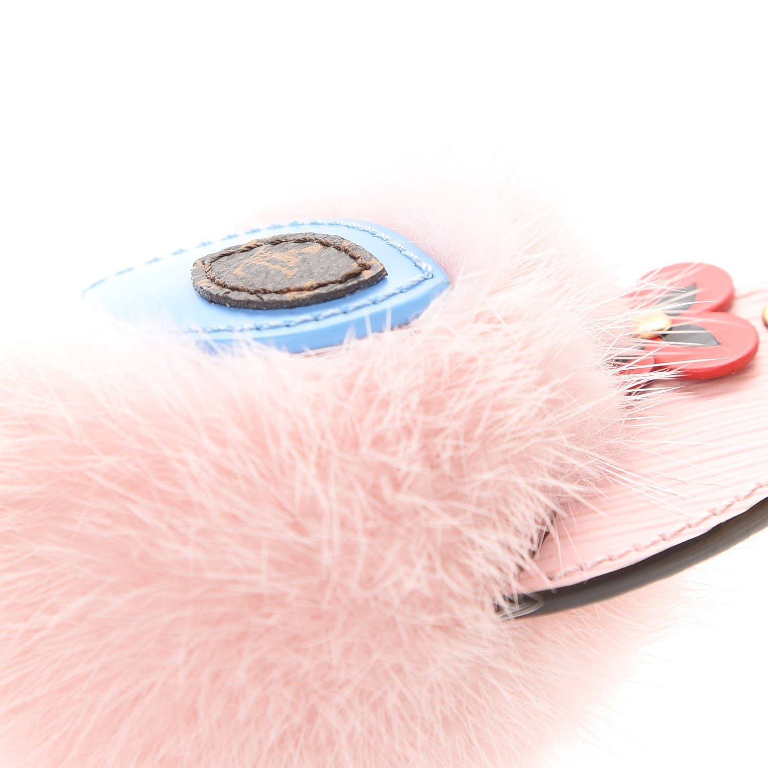 Louis Vuitton Mink Fur Epi Monogram Bird Bag Charm Rose Ballerine 4 of 6