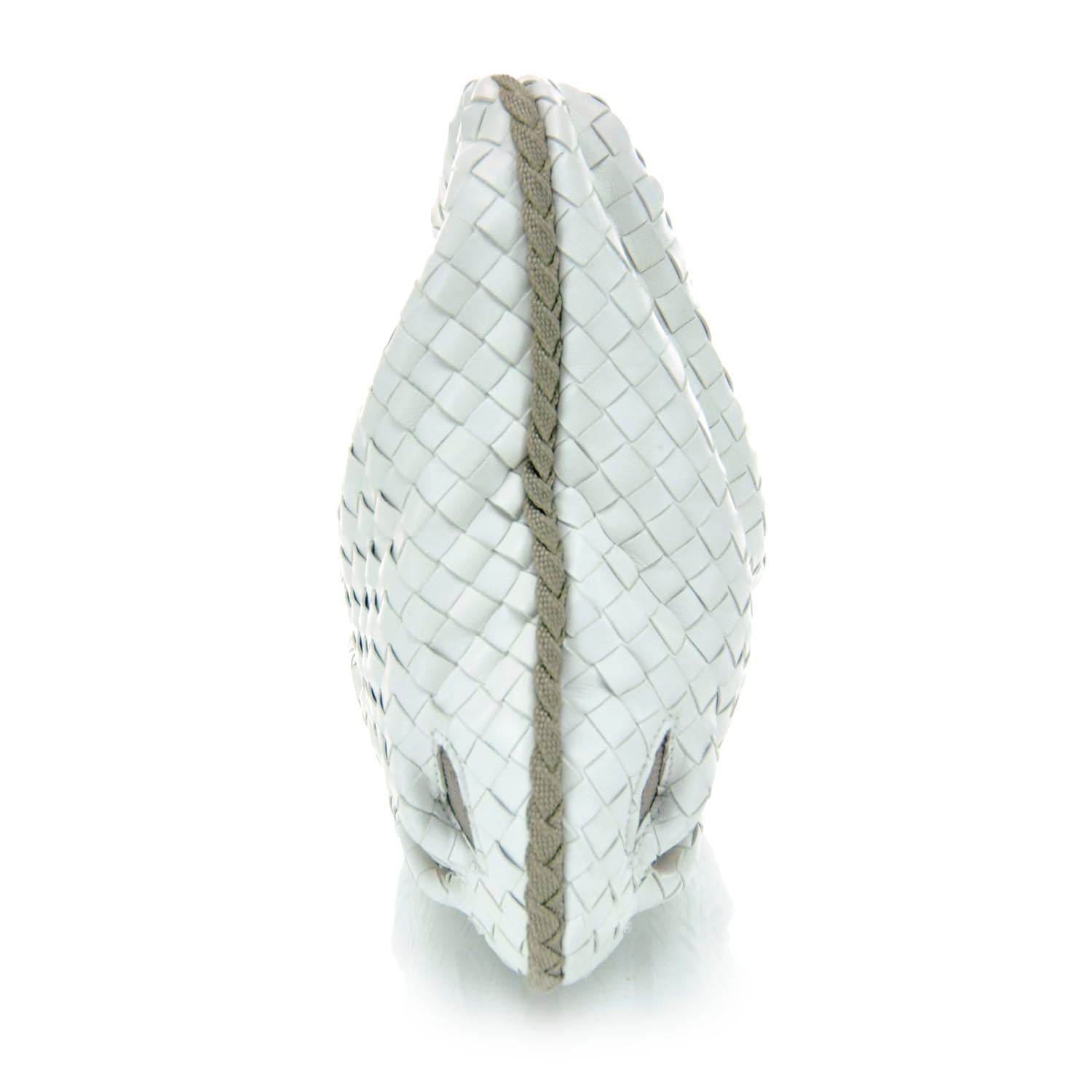 Bottega Veneta Nappa Intrecciato Flower Medium Veneta Hobo White 6 of 11