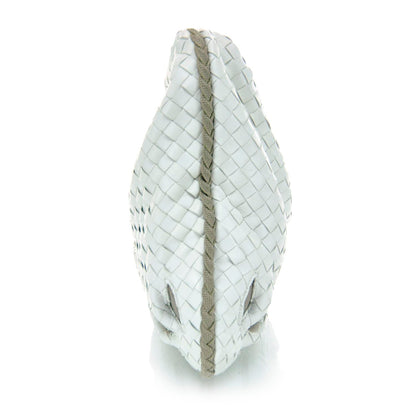 Bottega Veneta Nappa Intrecciato Flower Medium Veneta Hobo White 6 of 11