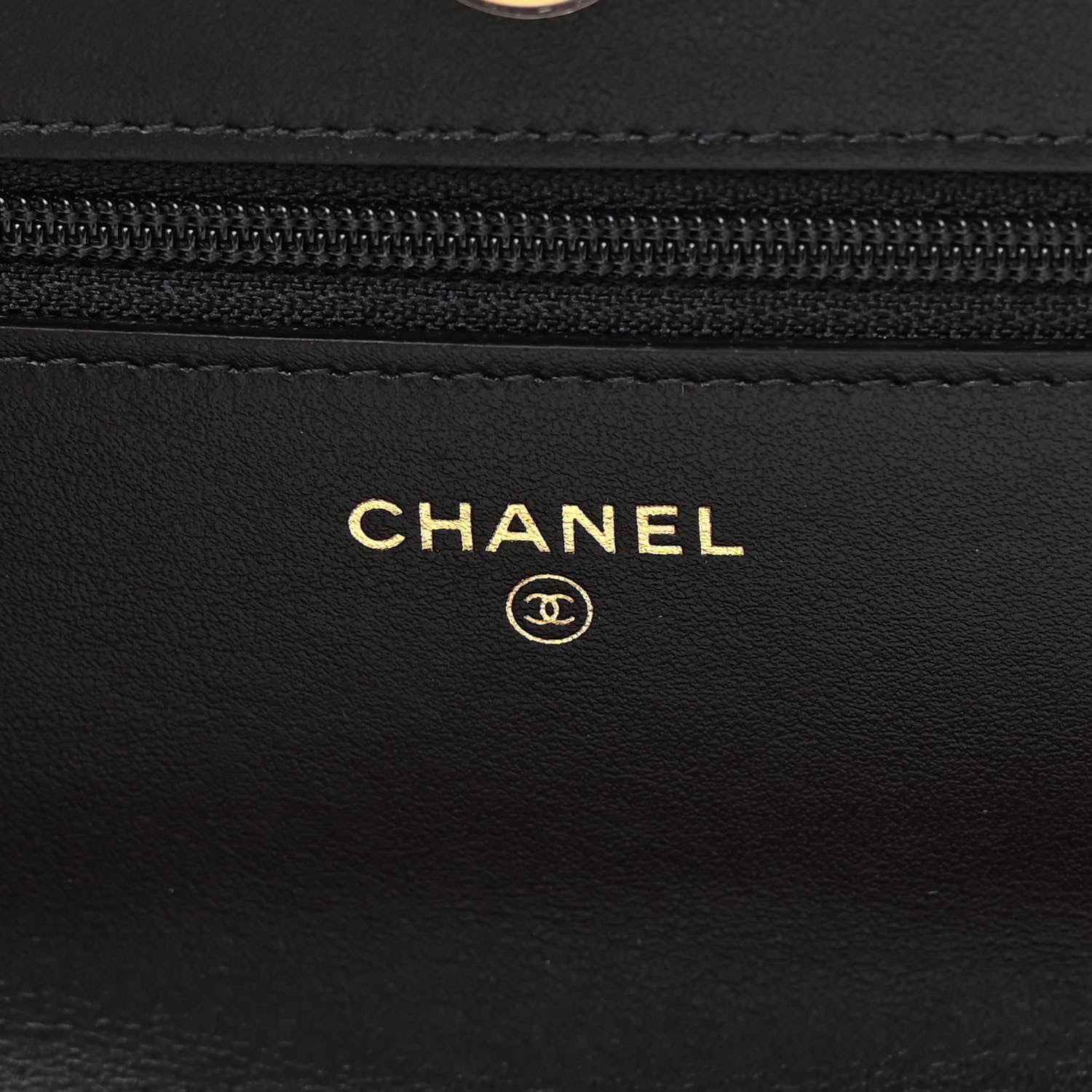 Chanel Fabric Printed Chanel 19 Wallet On Chain WOC Black Multicolor 6 of 14