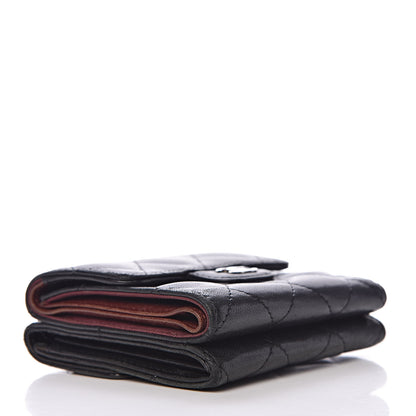 Chanel Lambskin Quilted Double Sided Wallet Black 4 of 13