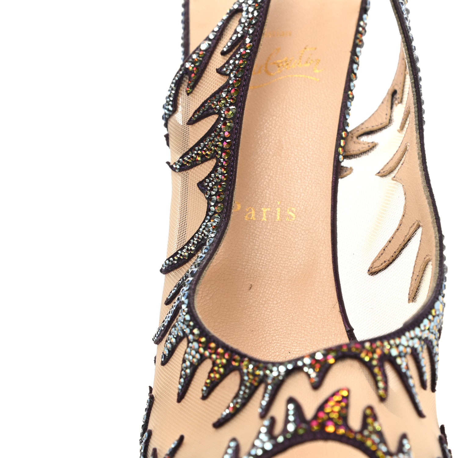 Christian Louboutin Crystal Mesh Marlena 140 Pumps 40.5 Multicolor 9 of 9