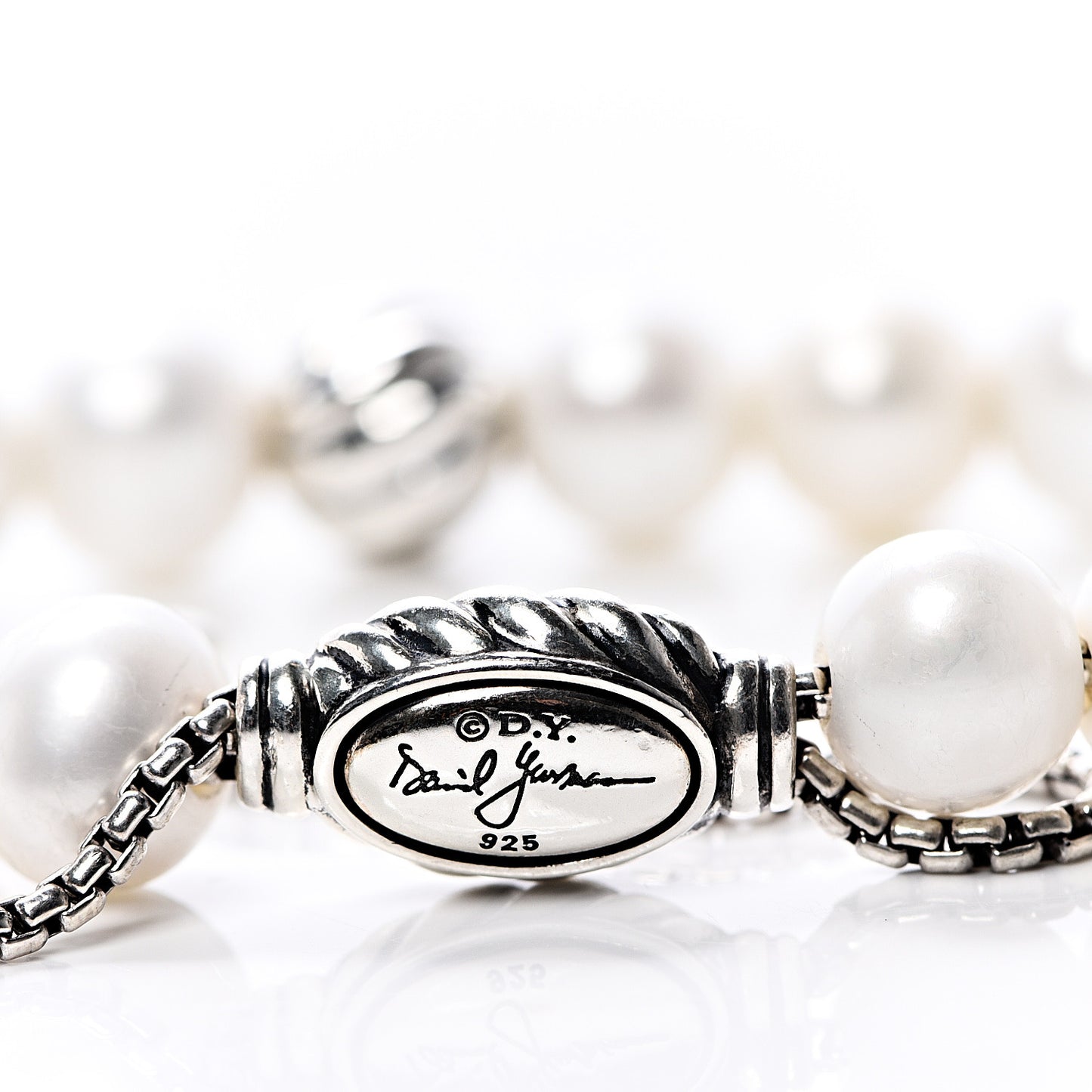 Sterling Silver Pearl 8mm Spiritual Bead Bracelet