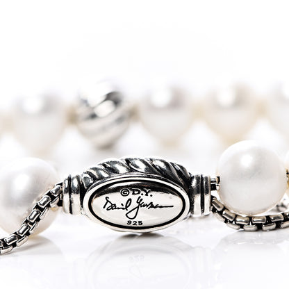David Yurman Sterling Silver Pearl 8mm Spiritual Bead Bracelet 4 of 4