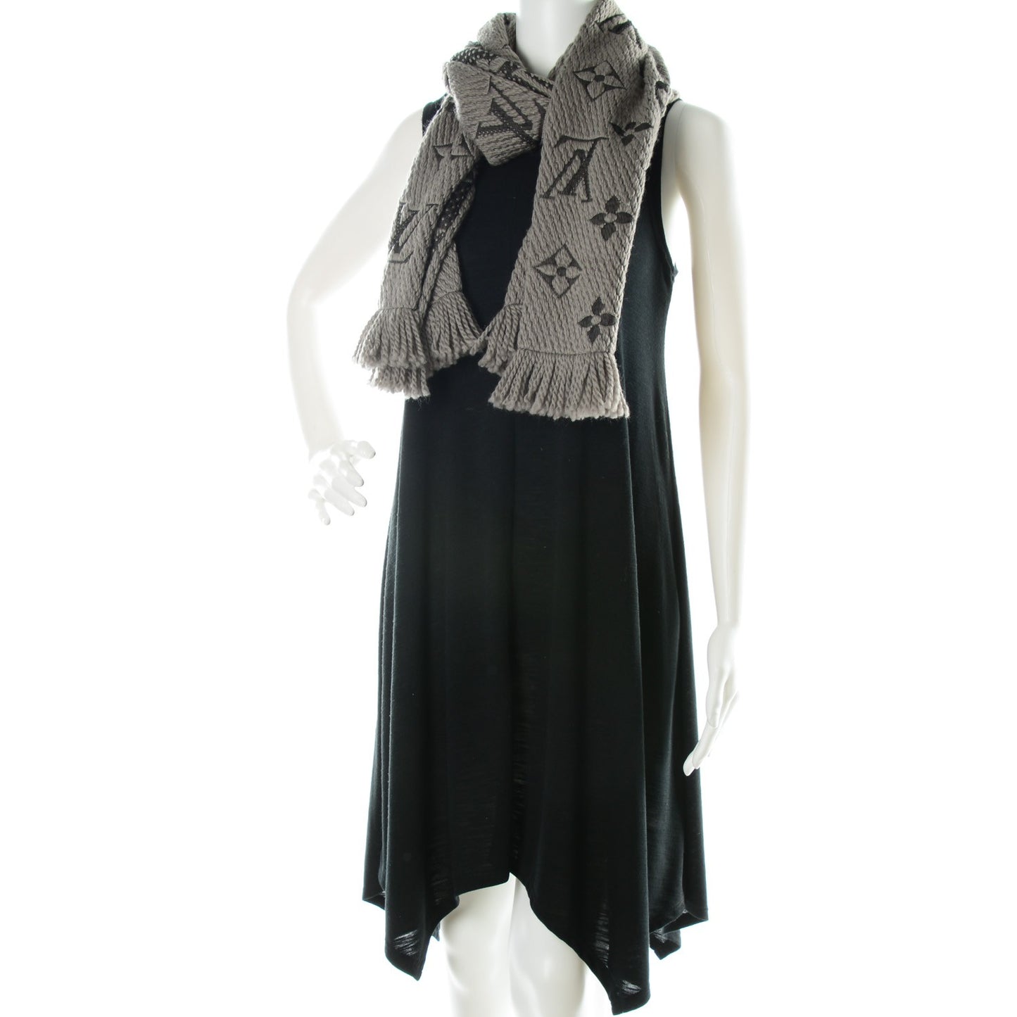 Wool Silk Logomania Scarf Verone