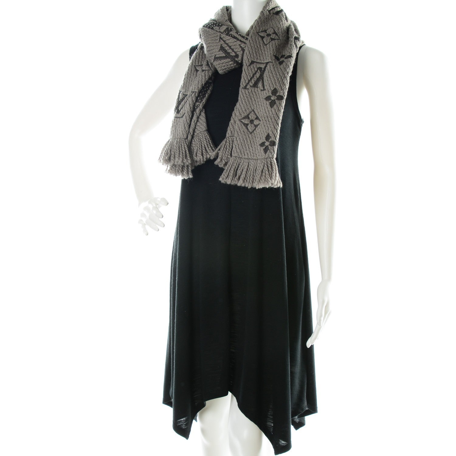 Louis Vuitton Wool Silk Logomania Scarf Verone 2 of 5