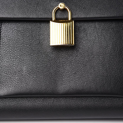 Tom Ford Calfskin Medium Leonica Padlock Satchel Bag Black 12 of 13