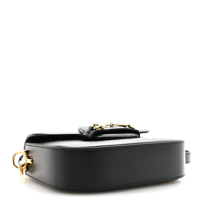 Gucci Azalea Calfskin Web Mini Horsebit 1955 Shoulder Bag Black 4 of 9