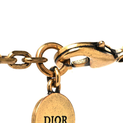 Christian Dior Metal Star J'adior Multi Strand Necklace Aged Gold 4 of 5