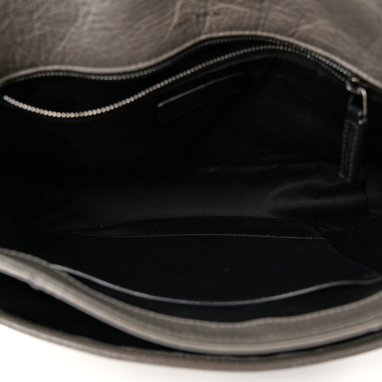 Crinkled Calfskin Matelasse Monogram Medium Niki Chain Satchel Fog