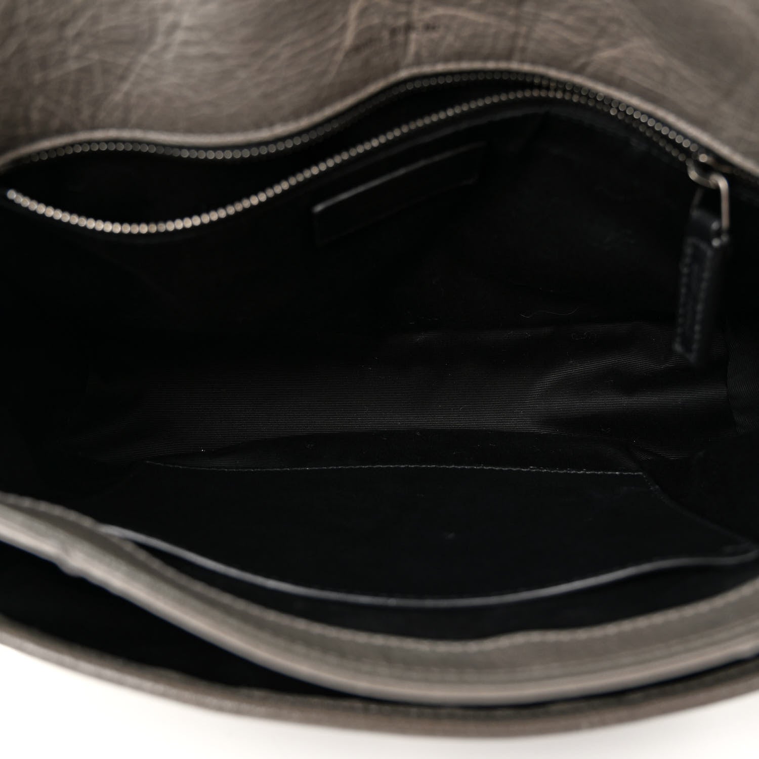 Saint Laurent Crinkled Calfskin Matelasse Monogram Medium Niki Chain Satchel Fog 5 of 9