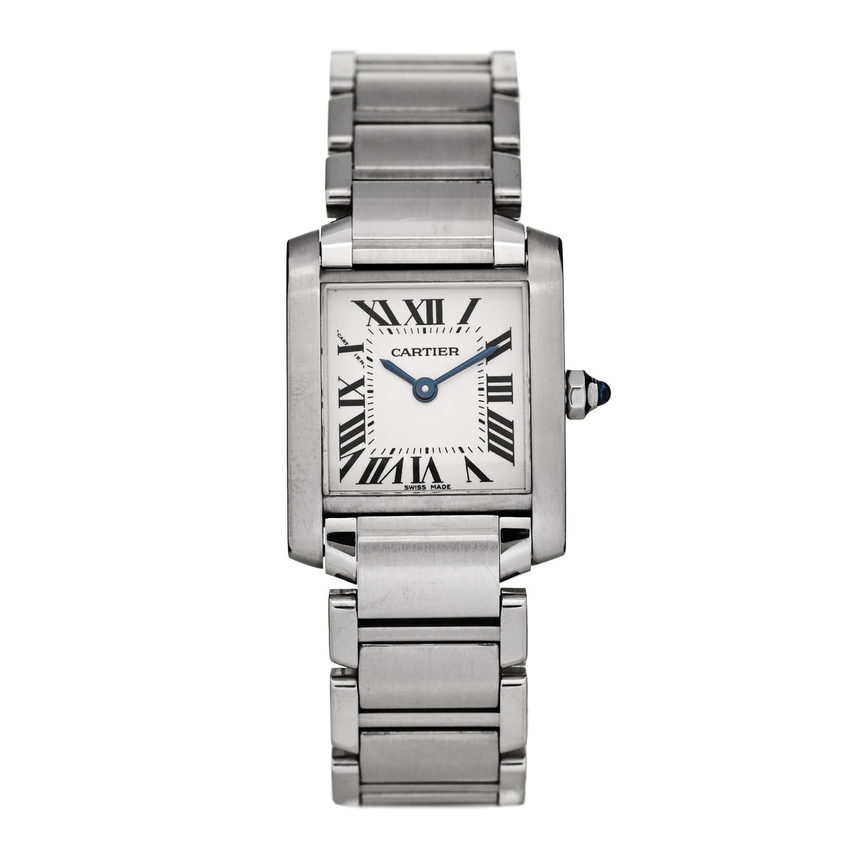 Cartier Stainless Steel 20mm Tank Francaise Quartz Watch 1 of 4