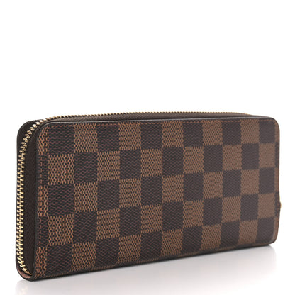 Louis Vuitton Damier Ebene Clemence Wallet Rose Ballerine 3 of 8