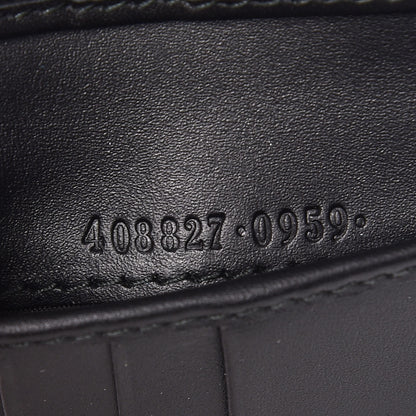 Gucci GG Supreme Monogram Selleria Calfskin Web New Web Bi-Fold Wallet Black 7 of 8