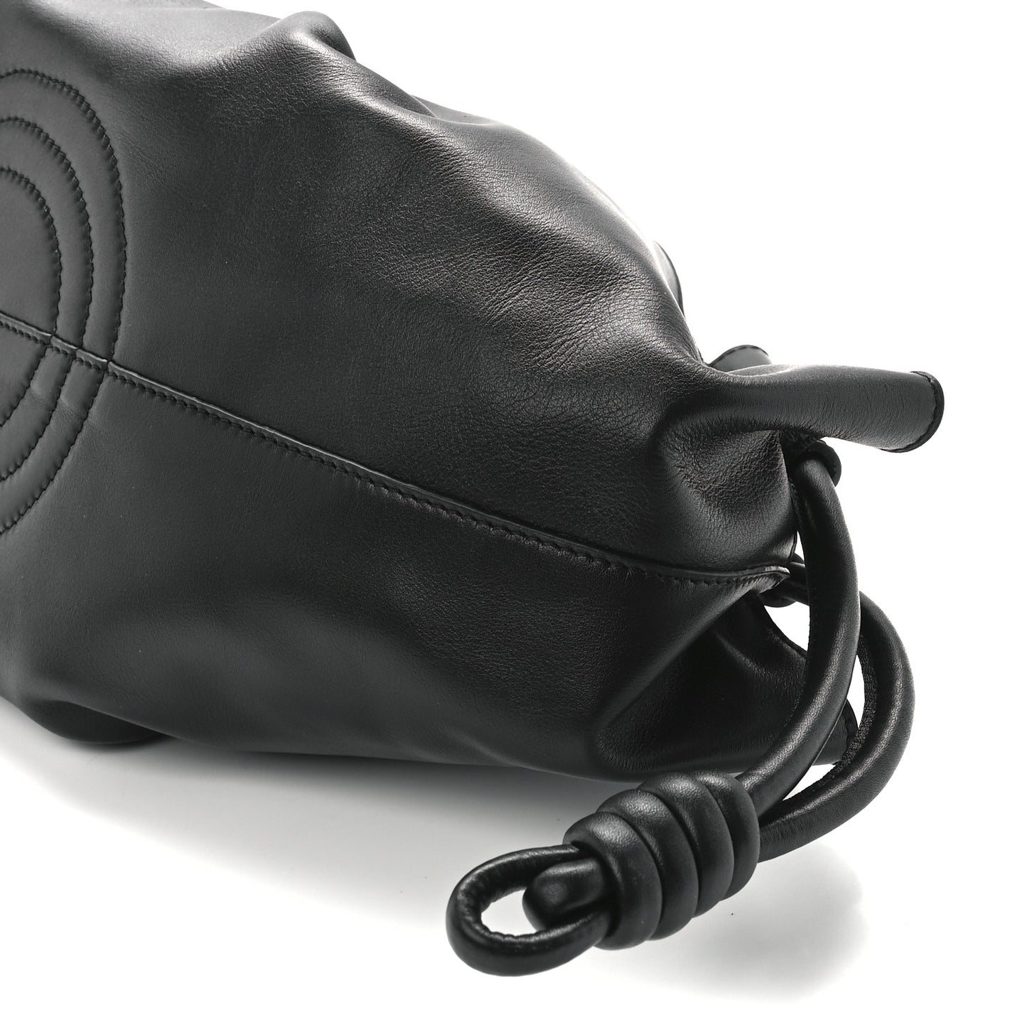Shiny Nappa Calfskin Paseo Bag Black