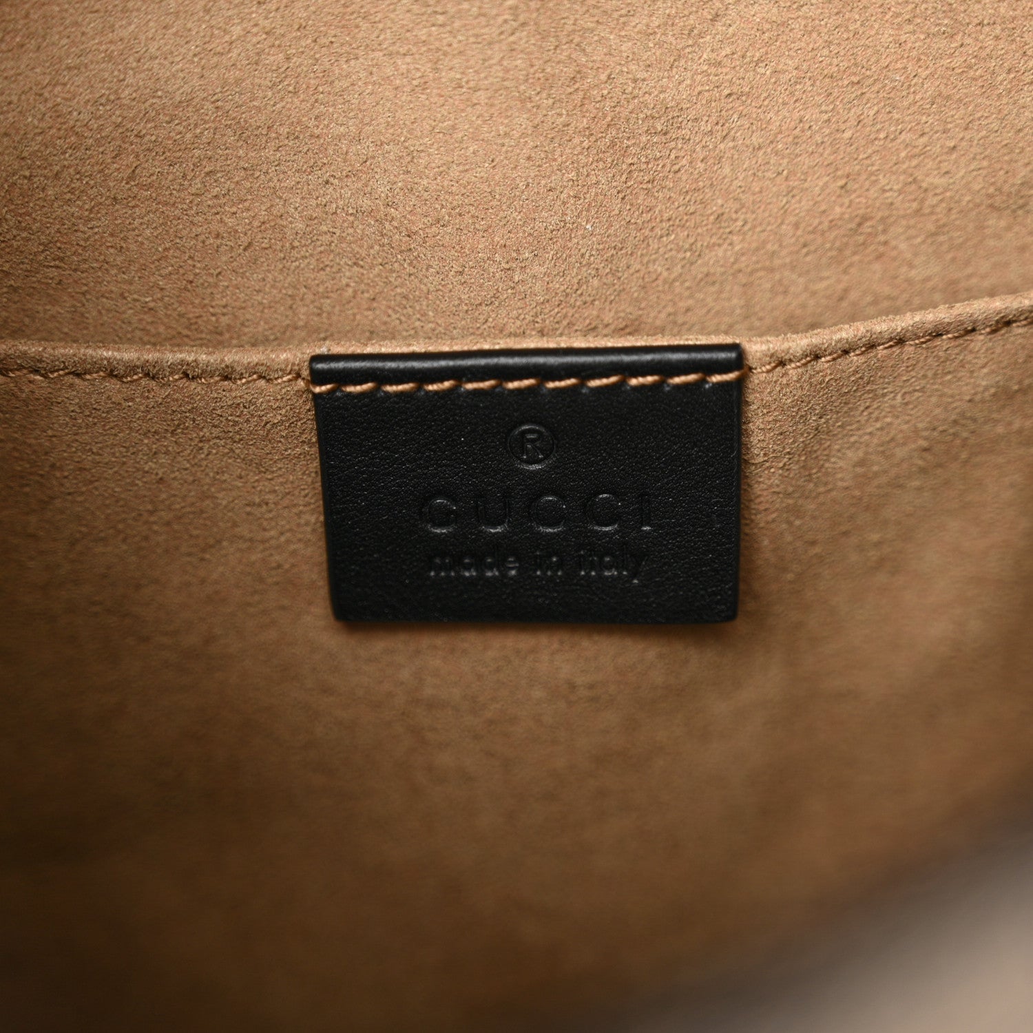 Gucci GG Supreme Monogram Calfskin Padlock Backpack Beige Cuir Black 6 of 16