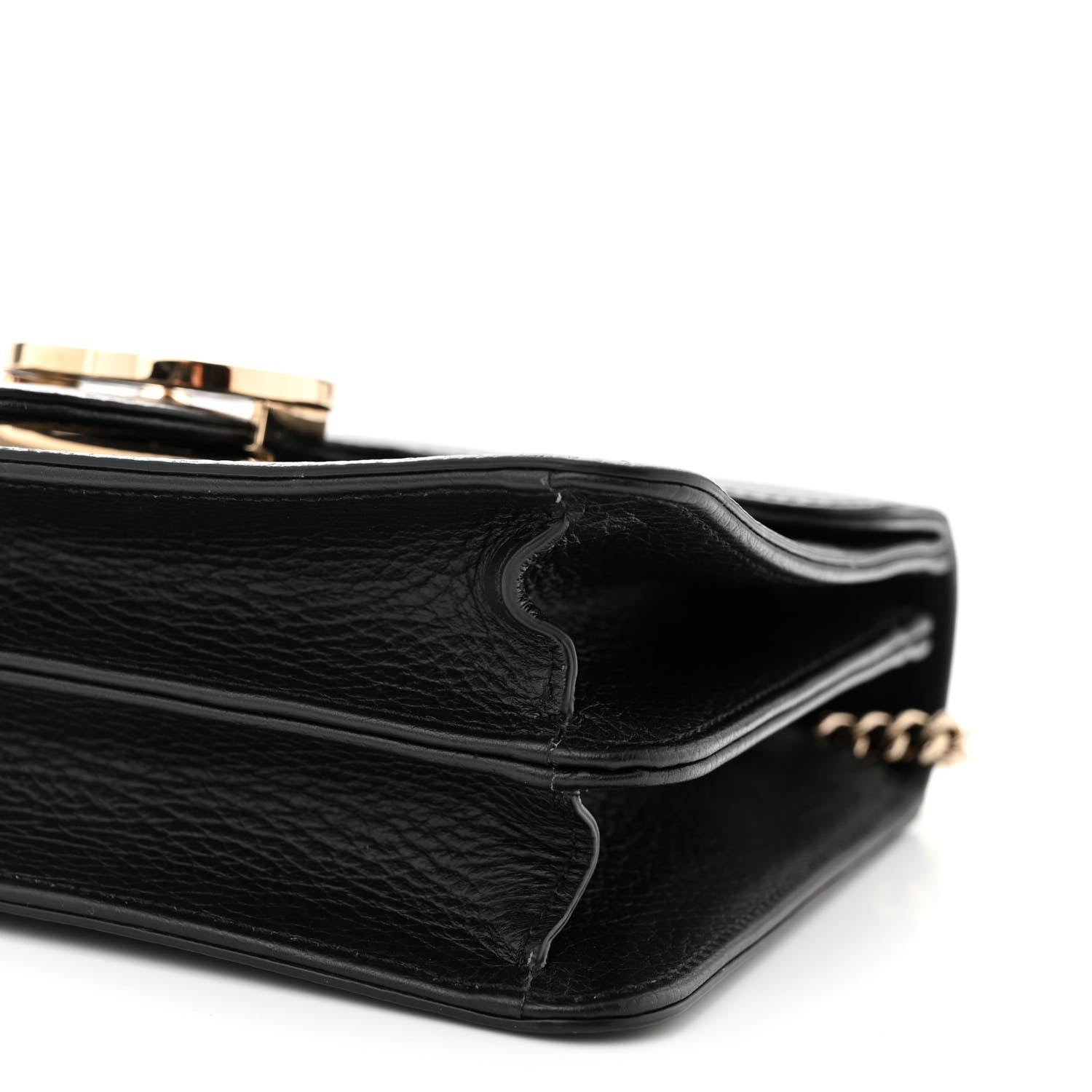 Gucci Dollar Calfskin Small Interlocking G Shoulder Bag Black 10 of 10