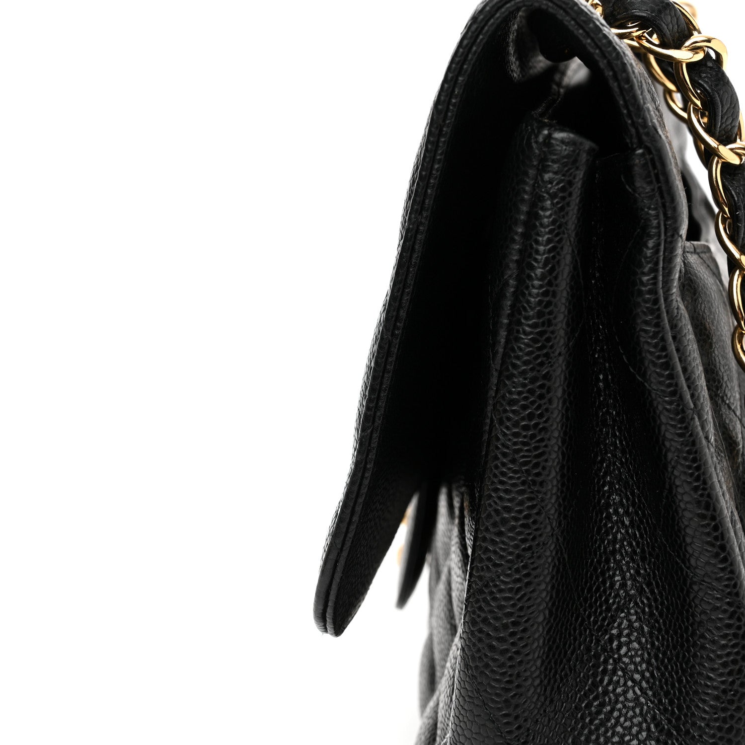 Chanel Caviar Quilted Jumbo Single Flap Black 11 of 13