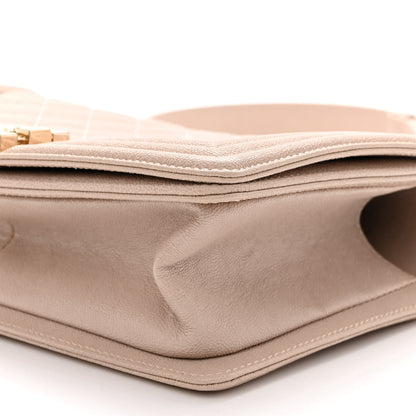 Chanel Caviar Quilted Medium Boy Flap Nude 10 of 10