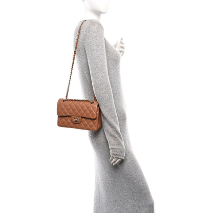 Chanel Lambskin Quilted Small Double Flap Brown 2 of 12