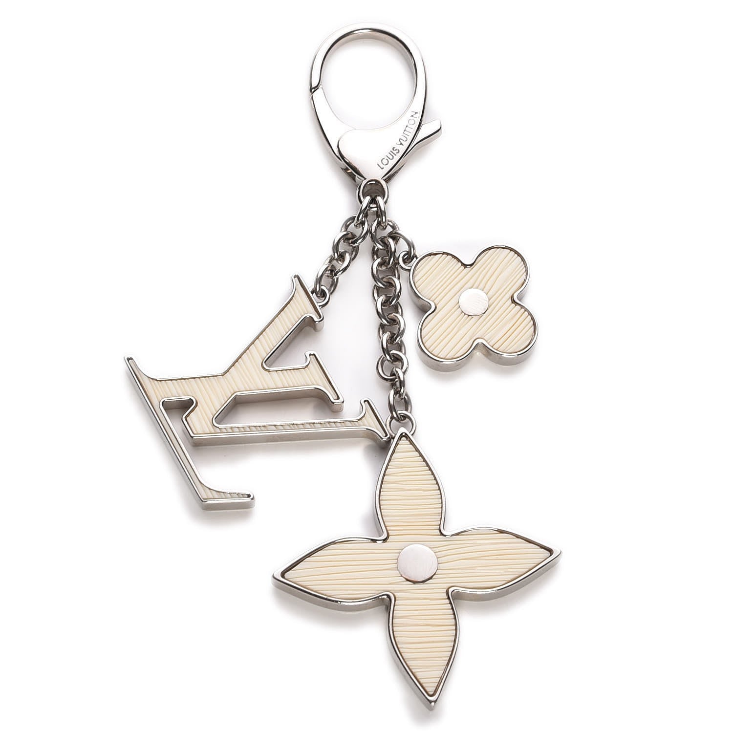 Louis Vuitton Fleur d'Epi Bag Charm Ivory 1 of 4
