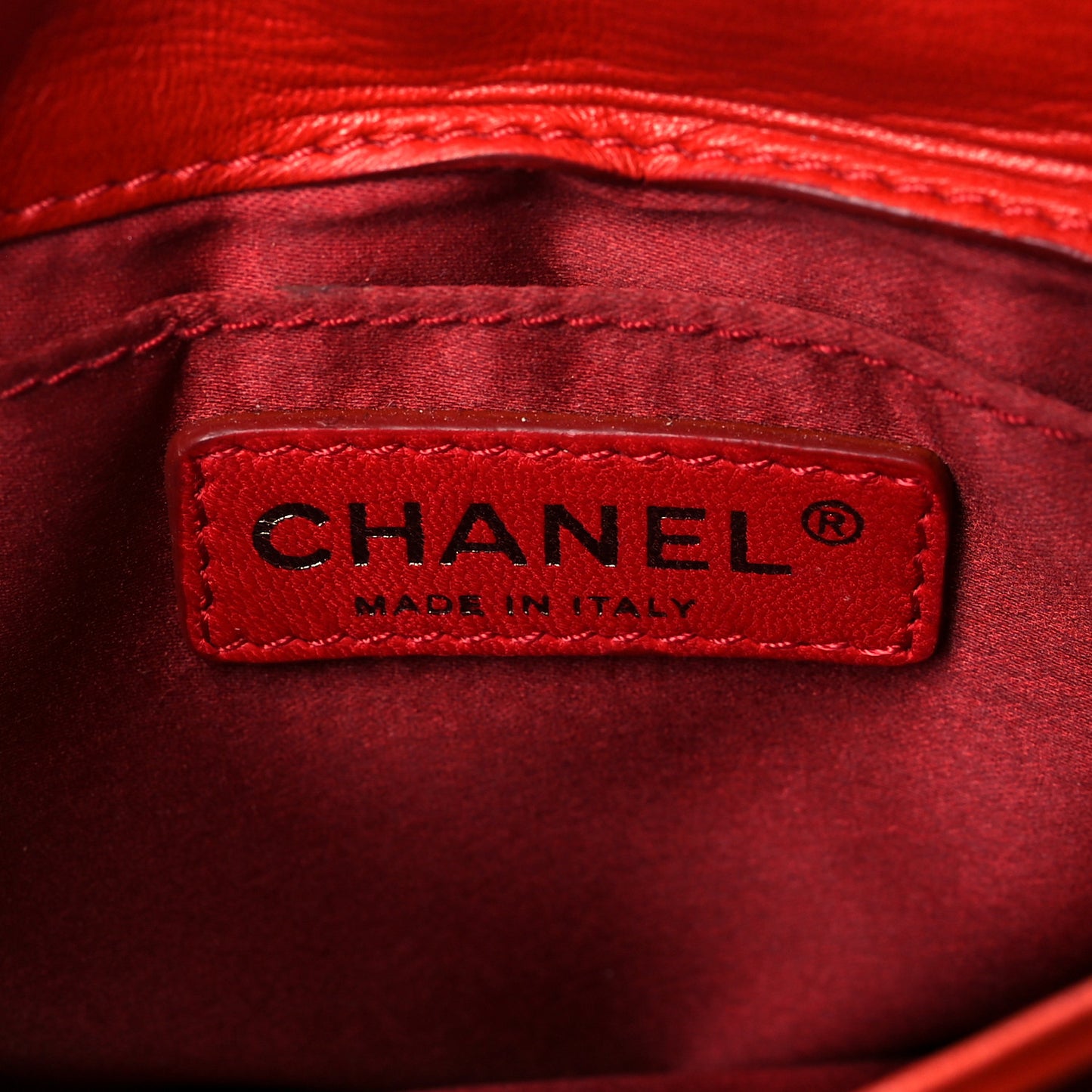 Lambskin Quilted Mini Chanel 3 Flap Red