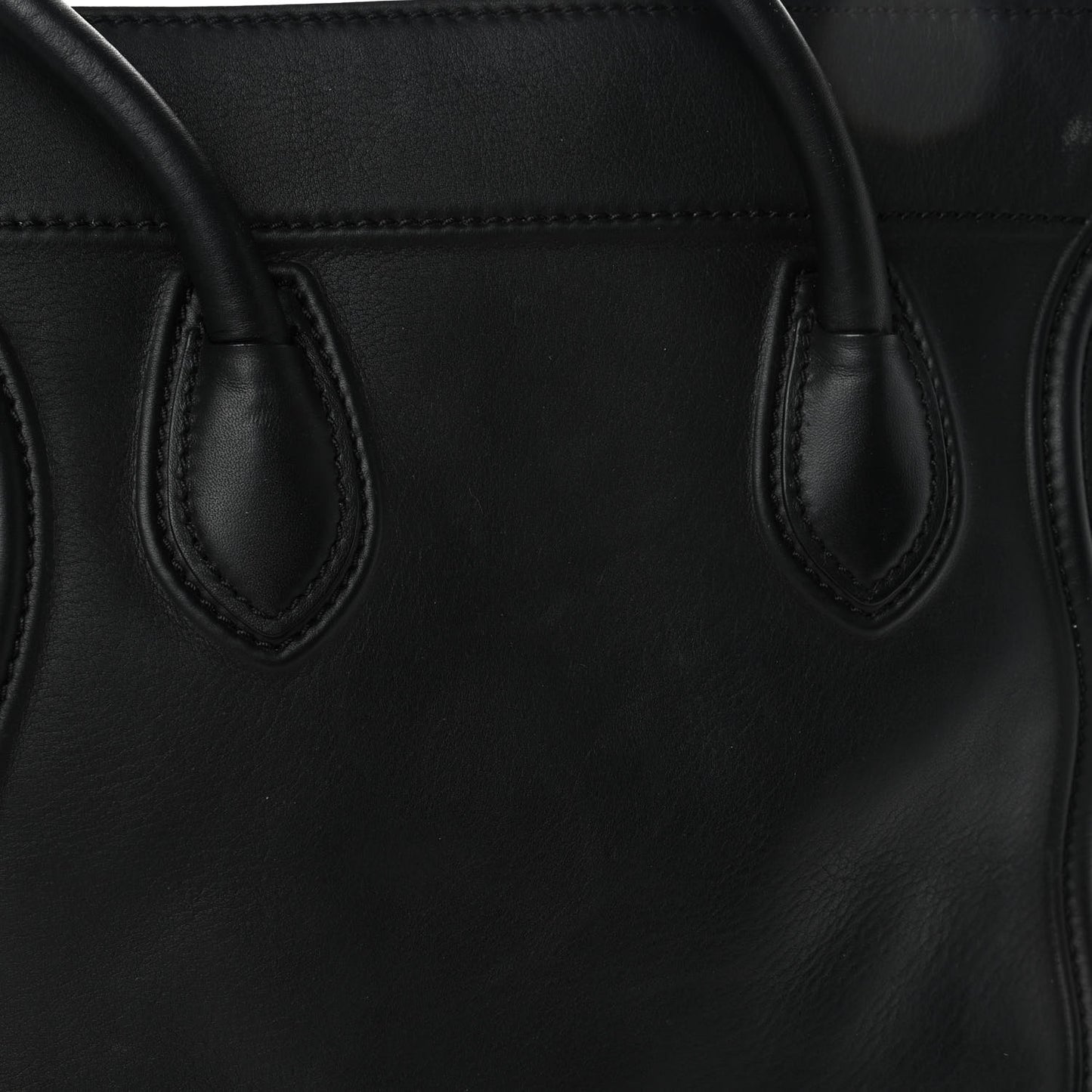 Smooth Calfskin Medium Phantom Luggage Black