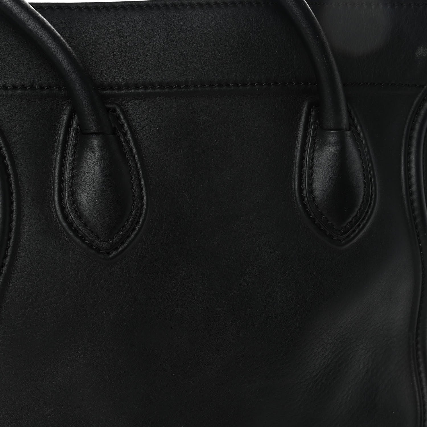 Celine Smooth Calfskin Medium Phantom Luggage Black 5 of 5